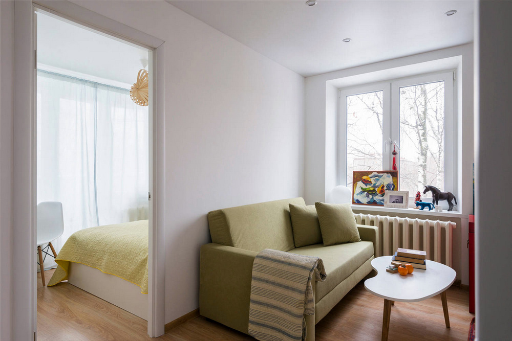 разделение угловой комнаты на 2 жилые комнаты